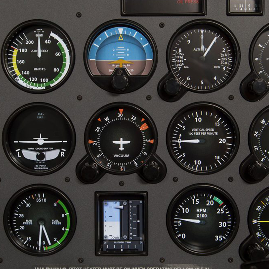 Rudder Pedals - Cessna 172 Flight Simulator Panel